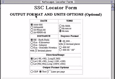 Figure: Standard Interface Output/Formatting Screen