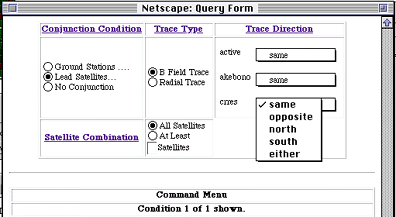 Figure: Trace field selection