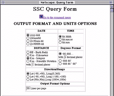 Figure: Output format options